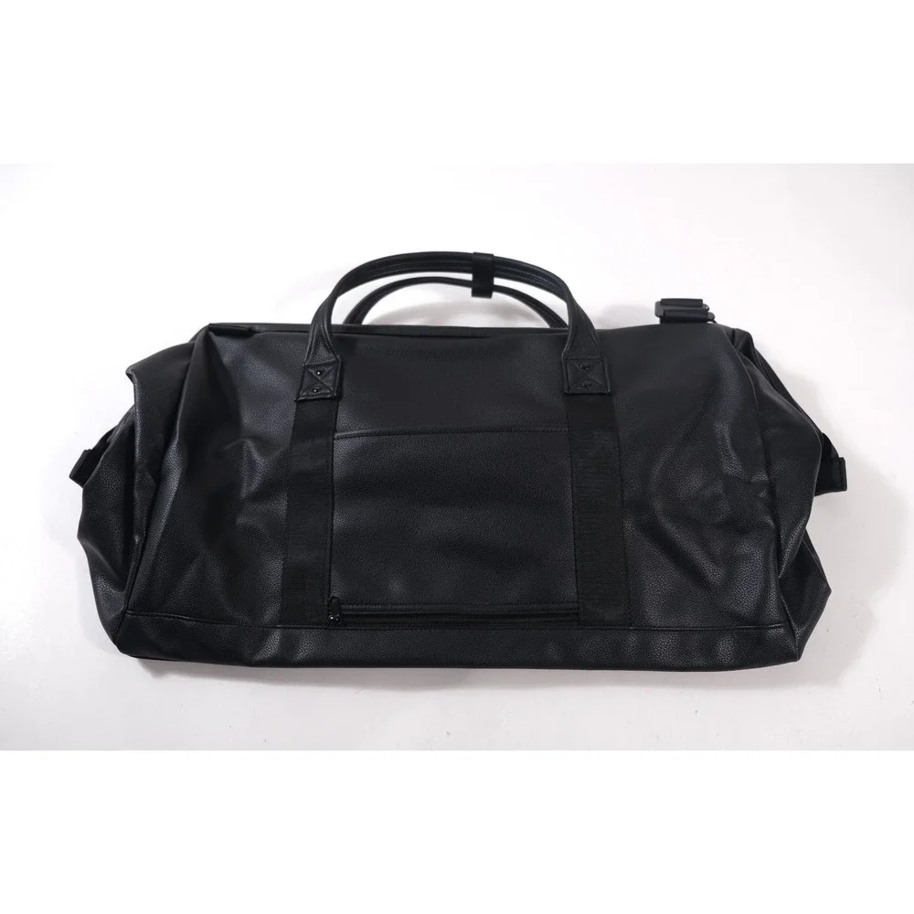 Portland Gear Duffel Black Cascade Duffel Vegan Leatherlite Travel Bag
